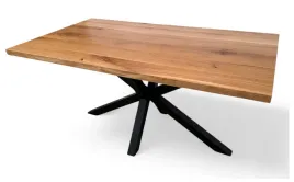 stol-metalowy-pajak-z-debowym-naturalnym-blatem-90x160-cm-nierozkladany