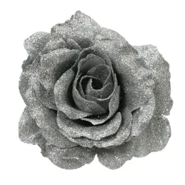 sztuczna-roza-glowka-kwiat-na-klipsie-srebrna-brokatowa-dekoracyjna-12cm