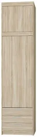 szafa-w-zestawie-z-nadstawka-dab-sonoma-waska-60-cm-z-szufladami-lena