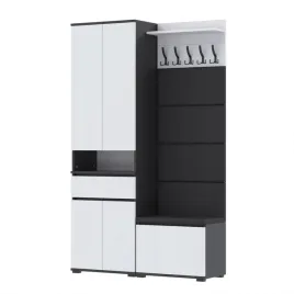 garderoba-140x30cm-v60-supra80-4-panele-d1n1-czarny-bialy