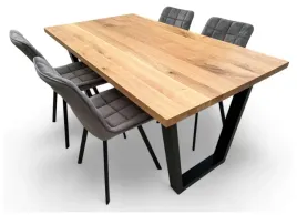 zestaw-stol-debowy-90x160-metalowe-nogi-4-krzesla-szary-velvet