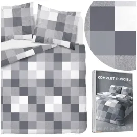 komplet-poscieli-kwadraty-200x220-2-poszewki-70x80-posciel-szara-kratka