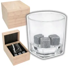 mini-zestaw-prezentowy-do-whisky-szklanka-i-kamienie-do-whisky-w-skrzynce