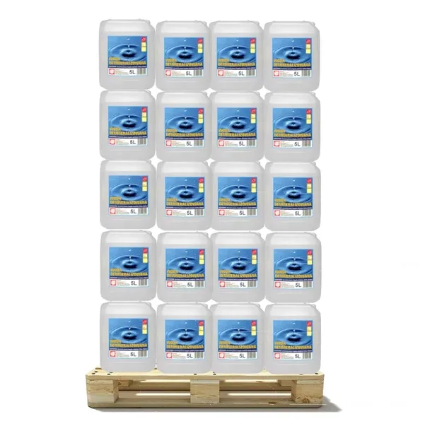 PALETA WODA DEMINERALIZOWANA DESTYLOWANA ULTRA CZYSTA 5Lx40