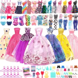 ubrania-dla-lalek-10-sukienek-4-topy-4-spodnie-3-suknie-balowe-wieszaki