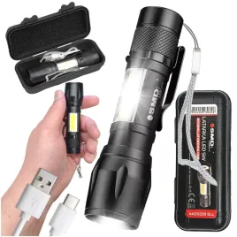 mocna-latarka-reczna-led-szperacz-klips-boczny-akumulatorowa-zoom-cob-usb-c