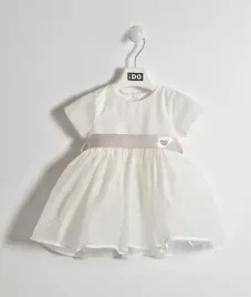 sukienka-niemowleca-smietankowa-z-tasiemka