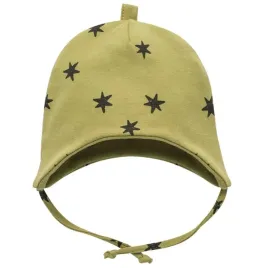 czapka-pinokio-niemowleca-zielona-wiazana