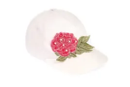 giamo-czapka-dziewczeca-z-daszkiem-biala-w-kwiat