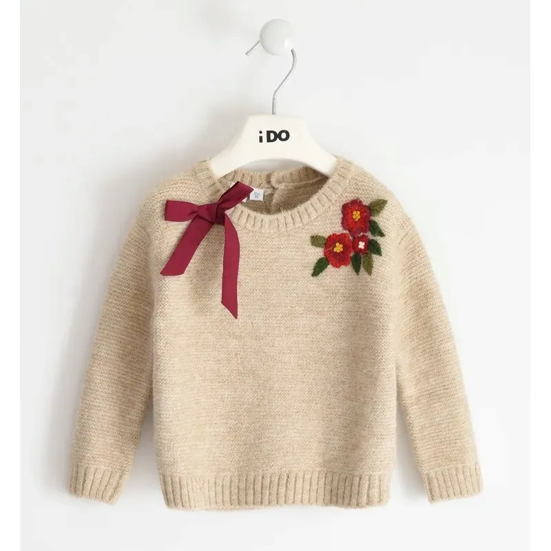 sweter-dla-dziewczynki-ido-bezowy