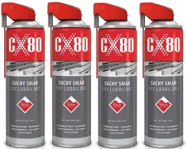 cx-80-suchy-smar-teflonowy-500ml-duo-spray-przezroczysty-wodoodporny-x4
