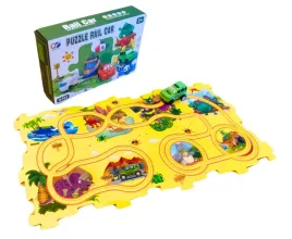 tor-samochodowy-kreatywne-puzzle-dinozaur-park-autko-15-el-puzzle-rail-car