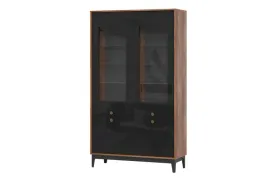 witryna-szafka-kredens-kasztan-czarny-polysk-brass-shks-2-meble-craft
