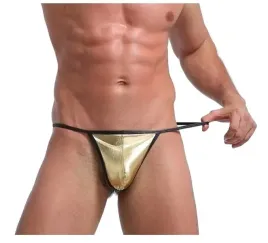 sexy-zlote-meskie-vinylowe-stringi-l