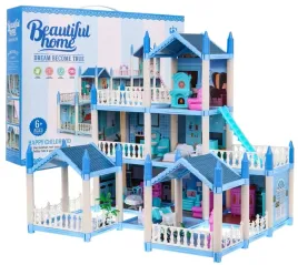 3-pietrowy-domek-dla-lalek-prezent-dla-dziewczynek-6-niebieska-willa-z-wyp