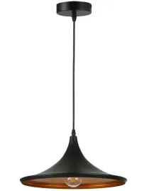 lampa-wiszaca-led-sufitowa-e27-mezo-zyrandol-stozek-czarno-zlota