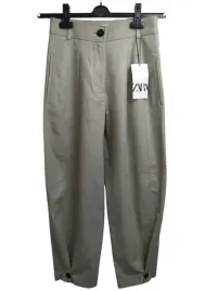 spodnie-damskie-zara-rozmiar-xs-bezowe