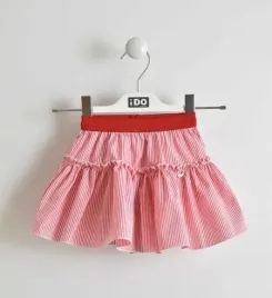 spodnica-dla-dziewczynki-paseczki-czerwona