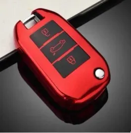 pokrowiec-na-kluczyk-do-peugeot-czerwony