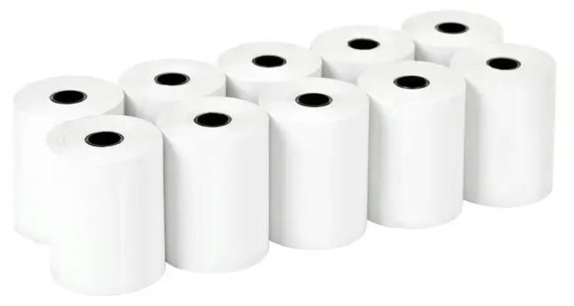 ROLKI TERMICZNE DO KAS FISKALNYCH I TERMINALI 57mm x 40m 10szt 57x40 PAPIER