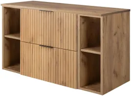 zestaw-wiszaca-szafka-lazienkowa-pod-umywalke-100-cm-z-regalami-dab-craft