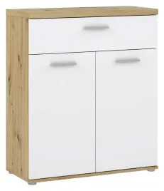 komoda-z-szuflada-80-cm-winnie-wnk431-bialy-dab-artisan-forte
