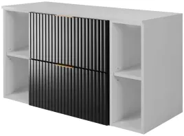 zestaw-czarna-szafka-lazienkowa-pod-umywalke-100-cm-z-bialymi-regalami-blat
