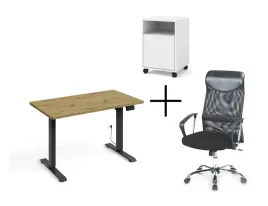 biurko-bimotion-1s-120x65x25-cm-czarny-dab-fotel-vire-kontenerek-bialy