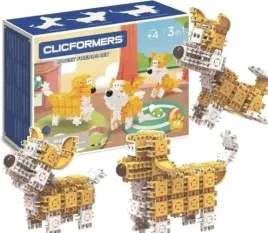 klocki-clicformers-74el-sweet-friends-piesek-konstrukcyjne-edukacyjne-3w1