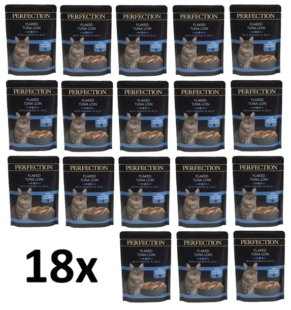 Karma mokra dla kota Maced Perfection Polędwica Z Tuńczyka Z Sardynkami 18x