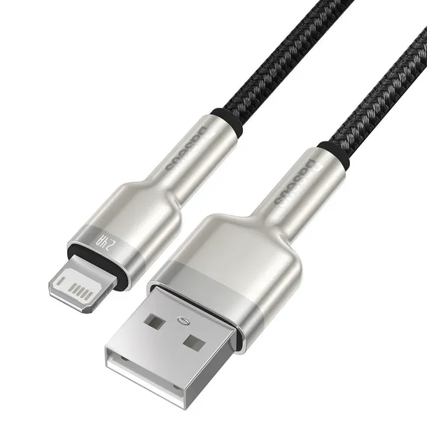 kabel-usb-na-lightning-baseus-cafule-2-4a-1m-czarny-konstrukcja-oplot