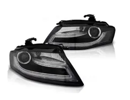 lampy-przednie-reflektory-audi-a4-b8-black-drl