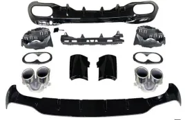 dyfuzor-mercedes-c118-koncowki-chrome-look-amg