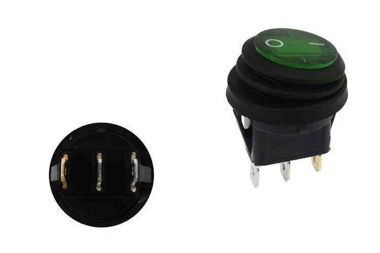 wlacznik-round-on-off-3pin-green-stan-nowy