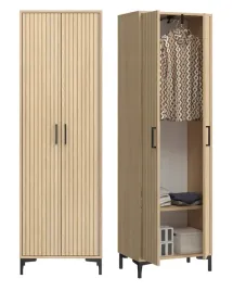 szafa-na-ubrania-garderoba-2-drzwi-wieszak-lamele-dab-slawonia-santago-2d