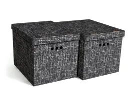 pudelko-dekoracyjne-karton-2szt-textile-czarne-xl