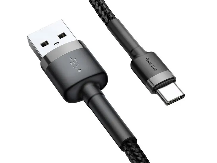 kabel-usb-do-usb-c-baseus-cafule-2a-300-cm-szaro-c-stan-nowy-konstrukcja-oplot