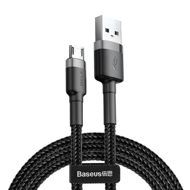 kabel-usb-do-micro-usb-szaro-czarny-cafule-2-0a-30-stan-nowy-dlugosc-przewodu-3-m