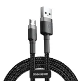 kabel-usb-do-micro-usb-szaro-czarny-cafule-2-0a-30-stan-nowy-dlugosc-przewodu-3-m