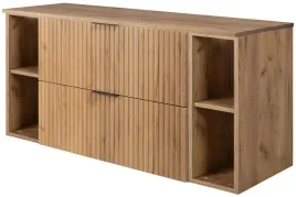 zestaw-wiszaca-szafka-lazienkowa-pod-umywalke-120-cm-z-regalami-dab-craft