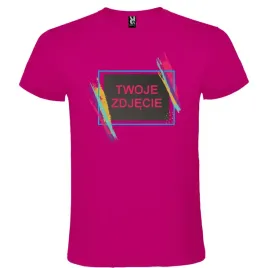 t-shirt-koszulka-twoje-zdjecie-idealny-prezent-kolorowa-ramka-rozowa-roz-xl