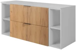 zestaw-szafka-lazienkowa-pod-umywalke-120-cm-z-regalami-dab-craft-biala
