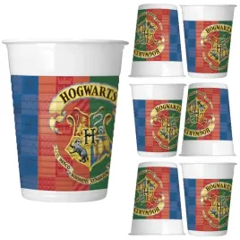 kubki-kubeczki-plastikowy-harry-potter-hogwart-domy-200ml-8szt