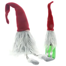 czapka-pokrowiec-etui-na-butelke-wino-swiateczne-ubranko-skrzat-ozdoba