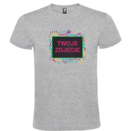 t-shirt-koszulka-twoje-zdjecie-idealny-prezent-kolorowa-ramka-szara-roz-l