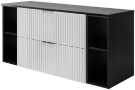 zestaw-biala-szafka-lazienkowa-pod-umywalke-120-cm-z-czarnymi-regalami-blat