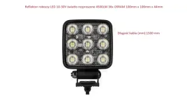 lampa-robocza-led-4500lm-rozproszona-36x-osram-54w-kabel-1500mm-12-24v