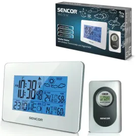 stacja-pogody-z-budzikiem-sencor-sws-51w-zegar-radiowy-czujnik-zewnetrzny