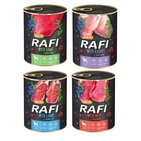 RAFI Dolina Noteci Puszka pies mix najlepszych smaków bezzbożowa 12 x 800g