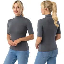 babell-layla-stalowy-2xl-krotki-rekaw-wiskoza-klasyczna-szary-bluzka